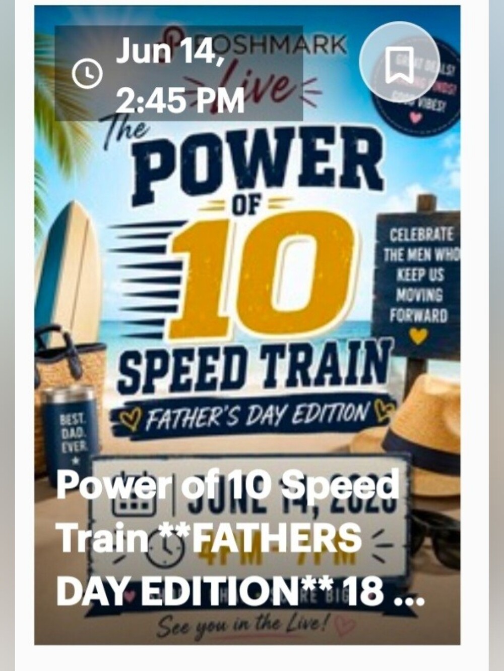 Power of 10 Speed Train Fathers Day Graphic Tee